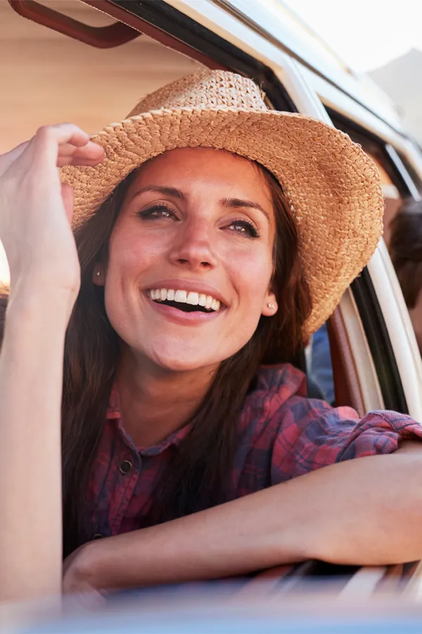 Radiofrequency-Microneedling-for-Age-Spots-Sun-Damage-Treatment A woman with clear radiant skin. Get Radiofrequency Microneedling for Age Spots from Brandi Terra, NP at Oak & Stone Wellness in East San Diego.